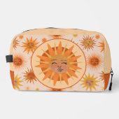 Trousse De Toilette Illustration de l'aquarelle orange Sun Face (Recto)