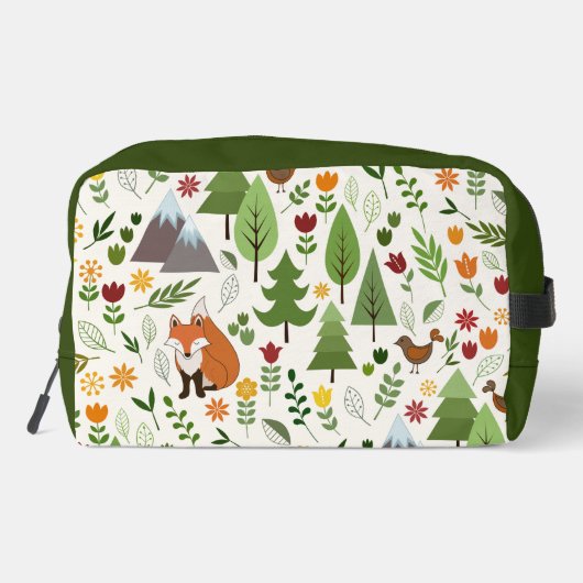 Trousse De Toilette Illustrations de style scandinave sur Motif crème (Verso)