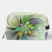 Trousse De Toilette Imaginaire coloré Fleur moderne Abstrait Fractal (Verso)