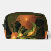 Trousse De Toilette Imaginaire Plante Abstrait rouille verte Brown fra (Recto)