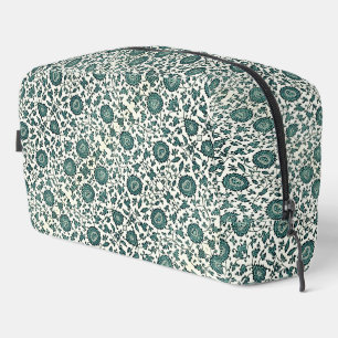 Trousse De Toilette Impression de motif en porcelaine florale sarcelle