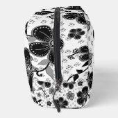 Trousse De Toilette Impression florale noir et blanc (Droite)