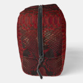 Trousse De Toilette Impression Python rouge et noir (Droite)