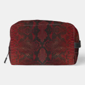 Trousse De Toilette Impression Python rouge et noir (Verso)