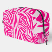 Trousse De Toilette Impression zèbre rose (Coin droit)