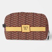 Trousse De Toilette Imprimé chevron léopard (Recto)