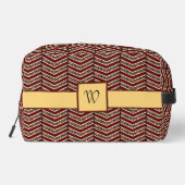 Trousse De Toilette Imprimé chevron léopard (Verso)