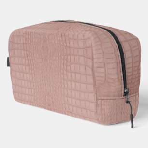 Trousse De Toilette Imprimer l'alligator rose