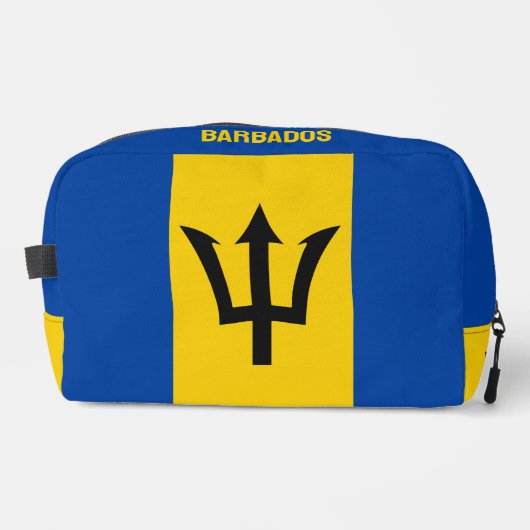 Trousse De Toilette Indicateur Barbade de nom personnalisé (Recto)