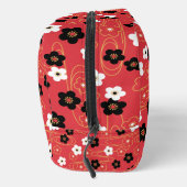 Trousse De Toilette Initiales du monogramme rouge Sakura en fleurs (Droite)