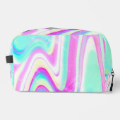 Trousse De Toilette Iridescente Holographique Liquide Swirl (Recto)