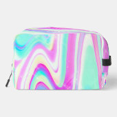Trousse De Toilette Iridescente Holographique Liquide Swirl (Verso)