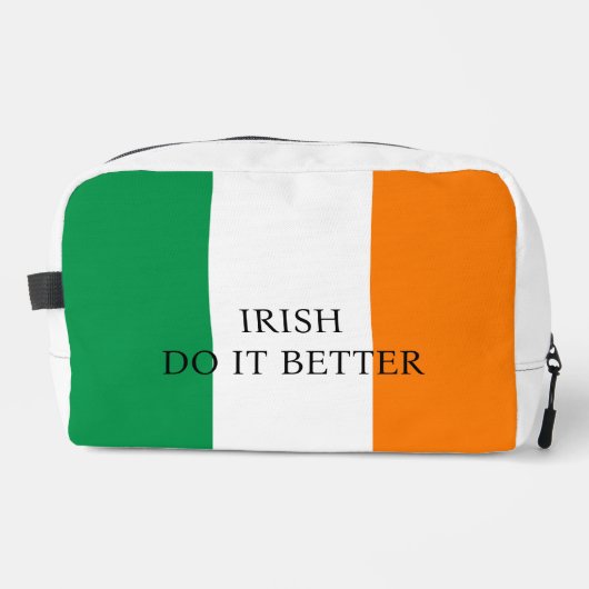 Trousse De Toilette Irish Do it Better Drôle drapeau irlandais coutume (Recto)