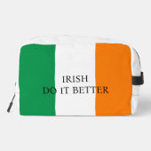 Trousse De Toilette Irish Do it Better Drôle drapeau irlandais coutume (Verso)