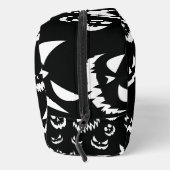 Trousse De Toilette Jack-o'-lantern face Citrouille noir et blanc (Droite)