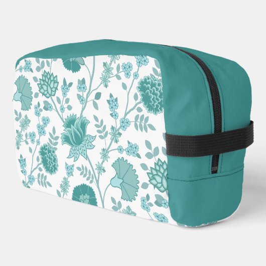 Trousse De Toilette Jacobean Floral Lg Motif Teintures sur blanc (Coin gauche)
