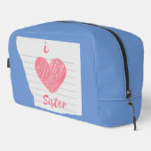 Trousse De Toilette j'aime ma soeur (Coin droit)
