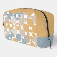 Jaune Beige Brun Gris Motif Cercles Milieu Du Sièc