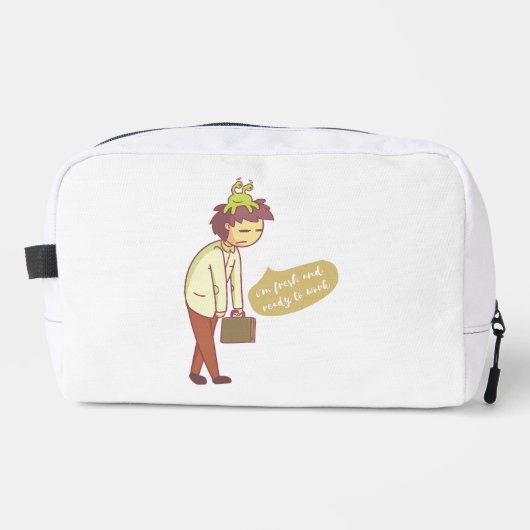 Trousse De Toilette je suis fraîche et prête à travailler (Recto)