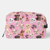 Trousse De Toilette Joli Chien Chien Rosé (Verso)