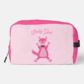 Trousse De Toilette Joli rose bébé fille Fox personnalisé (Verso)