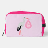 Trousse De Toilette Jolie chatte rose bébé fille Stork (Verso)