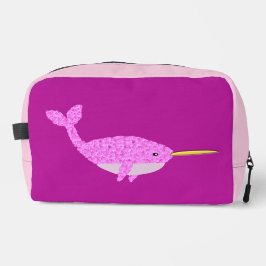 Trousse De Toilette Jolie fille rose bébé Narwhal (Recto)