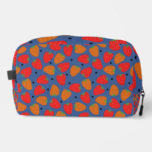Trousse De Toilette Jolie fraise florale rouge orange bleu