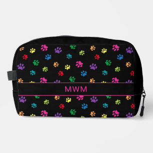 Trousse De Toilette Jolies Empreintes de Patte Colorées Personnalisées