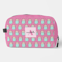 Jolies filles chats monogramme rose