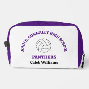 Trousse De Toilette Joueuse de volley-ball au lycée violet Personnalis