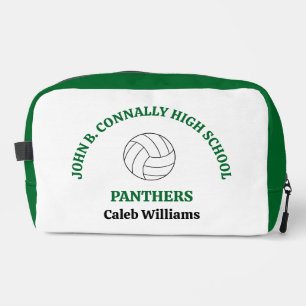 Trousse De Toilette Joueuse de volley-ball personnalisée au lycée vert
