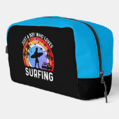 Trousse De Toilette Juste un garçon qui aime surfer (Coin droit)
