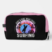 Trousse De Toilette Juste une fille qui aime surfer (Recto)
