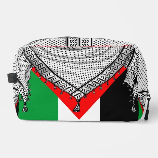 Trousse De Toilette Keffiyeh Écharpe palestinienne tissu traditionnel (Recto)