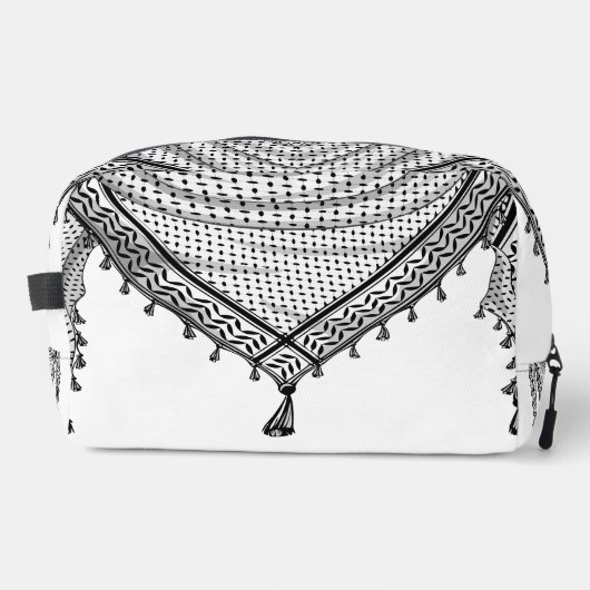 Trousse De Toilette Keffiyeh Écharpe palestinienne tissu traditionnel (Recto)