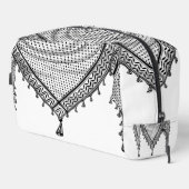 Trousse De Toilette Keffiyeh Écharpe palestinienne tissu traditionnel (Coin droit)