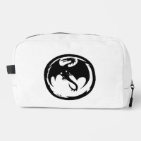 Kit de dopp blanc Dragon noir