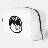 Trousse De Toilette Kit de dopp blanc Dragon noir (Coin droit)