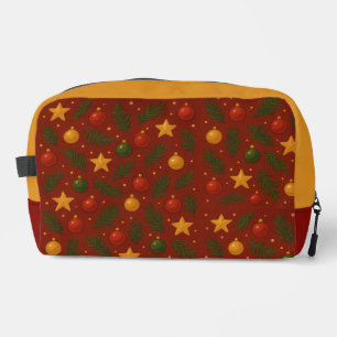 Trousse De Toilette Kit Dopp classique de Noël rouge - Voyage festif