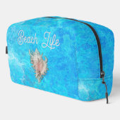 Trousse De Toilette Kit Dopp Conch Shell "Beach Life" (Coin droit)
