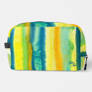 Trousse De Toilette Kit Dopp Turquoise vert et orange pour carreaux à
