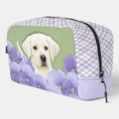 Trousse De Toilette Labrador Retriever Puppy Peinture Chien Jaune Art (Coin droit)