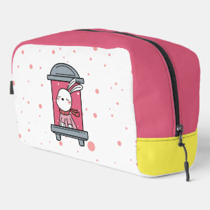 Trousse De Toilette Lapin À La Fenêtre