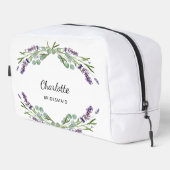 Trousse De Toilette Lavande fleurs verdure bridesmaid (Coin droit)