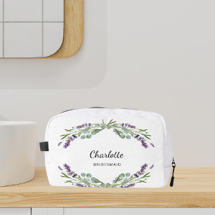 Trousse De Toilette Lavande fleurs verdure bridesmaid