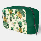 Trousse De Toilette Le Motif blanc Lotus Pineapple Paradise (Coin droit)