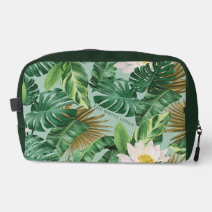 Trousse De Toilette Le Motif blanc Lotus Tropical Canopy
