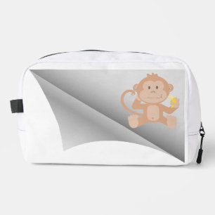 Trousse De Toilette le singe mange de la banane sous le patch