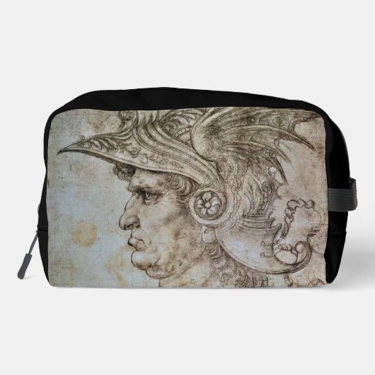 Trousse De Toilette Leonardo’s Helmeted Warrior (Verso)